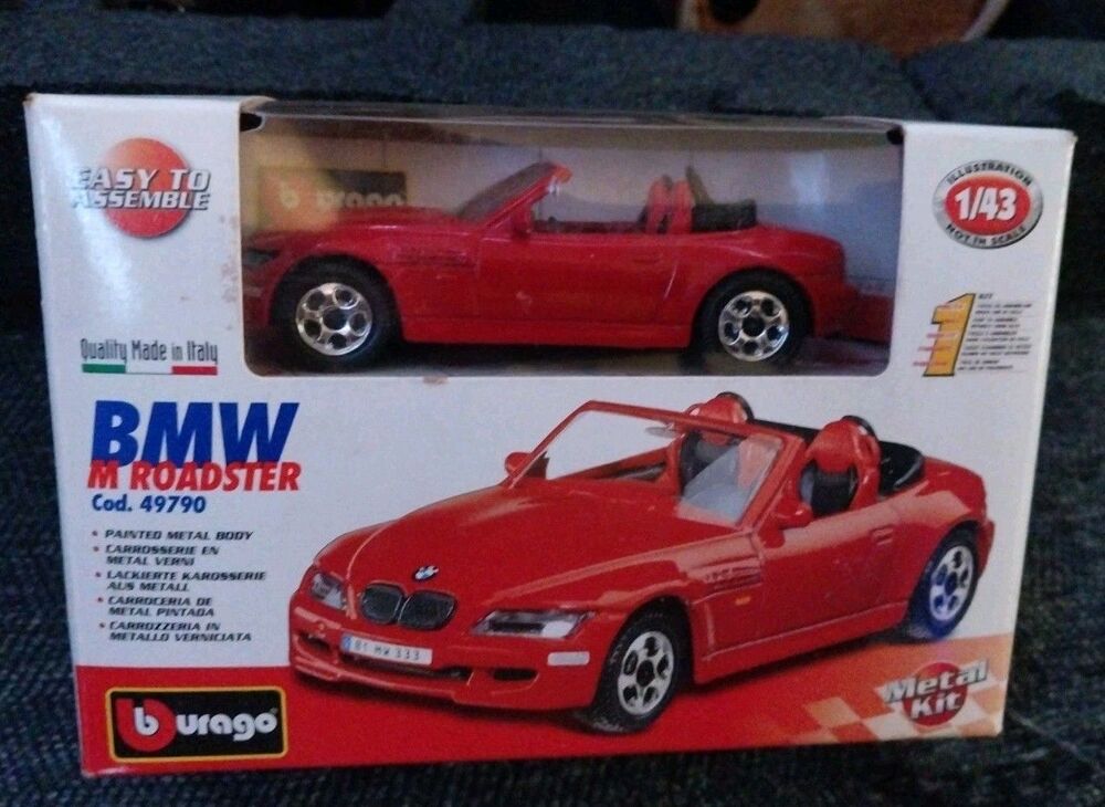BMW M Roadster Diecast Car 1:43 Scale Metal Model Toy New (59 / 80 characters)